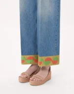 Valentino Rockstud Flatform Sandal In Calfskin 45Mm - Image 7